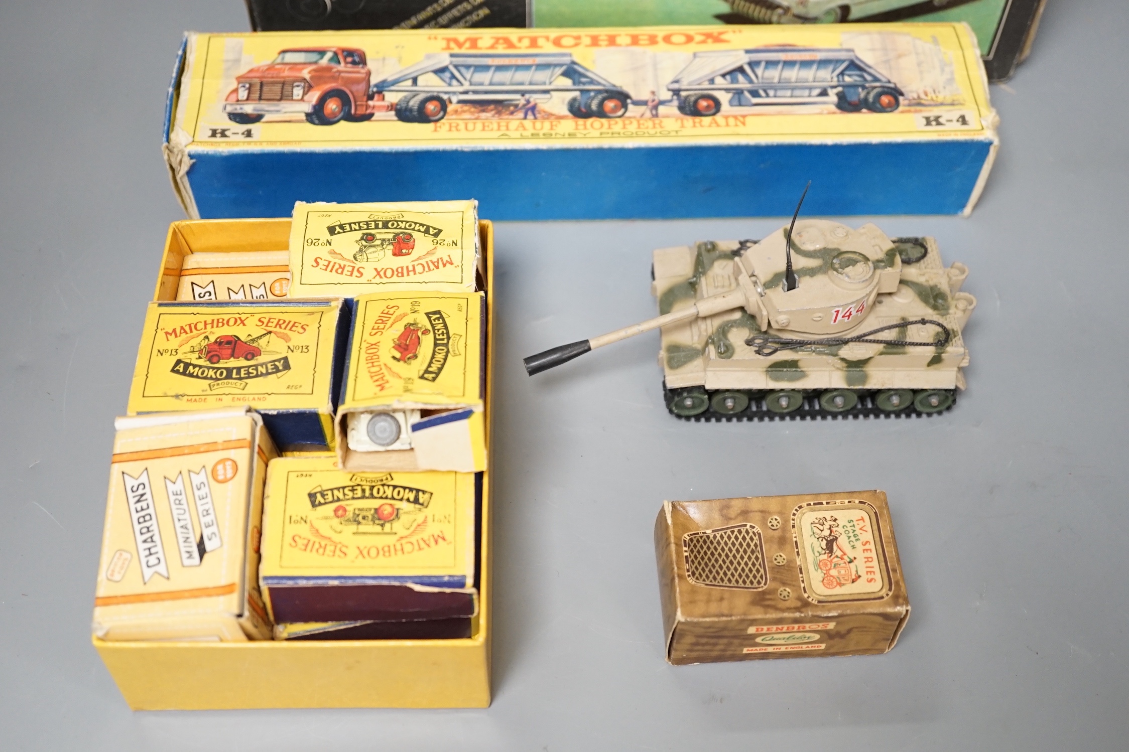 Boxed Matchbox toys, First Series and other toys including Corgi Tiger 1